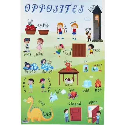 LEARNING CHARTS, EDUCATIONAL CHARTS WITH A VARIETY OF TOPICS AND VIBRANT COLOURS - 80396803438 Pie's Variety Store