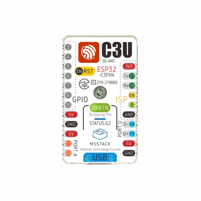 M5Stamp C3U (5pcs) - m5stack-store
