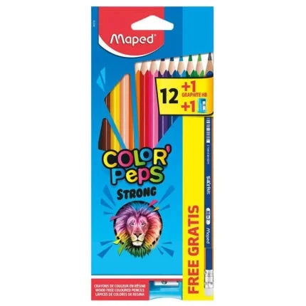Maped Erasable Colour Pencils 12 Pack Oops - 3154148328124 Pie's Variety Store