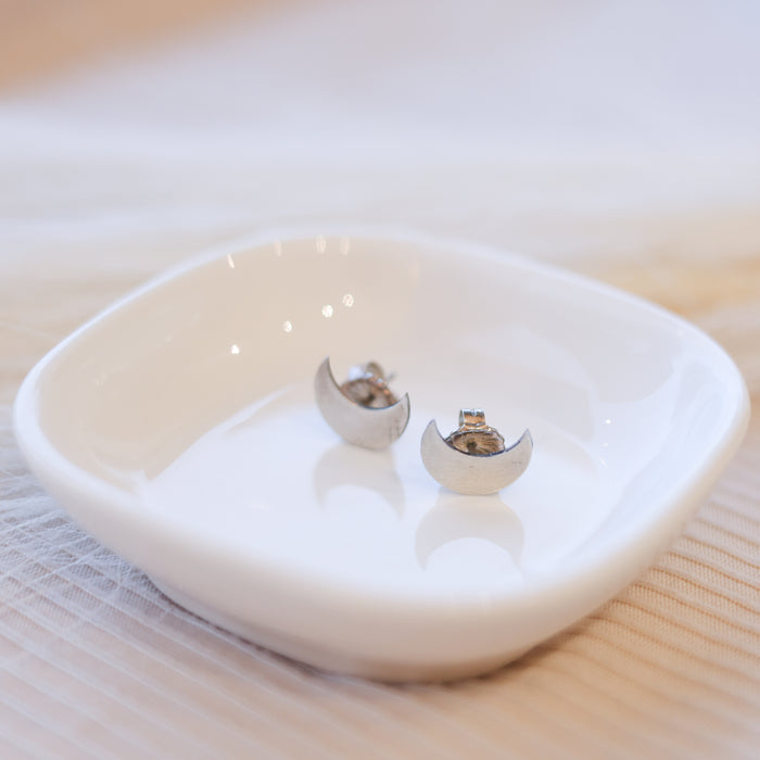Silver Moon Earrings