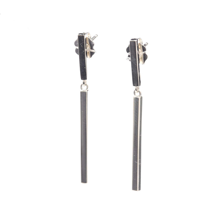 Sterling Silver Bar Dangle Earrings