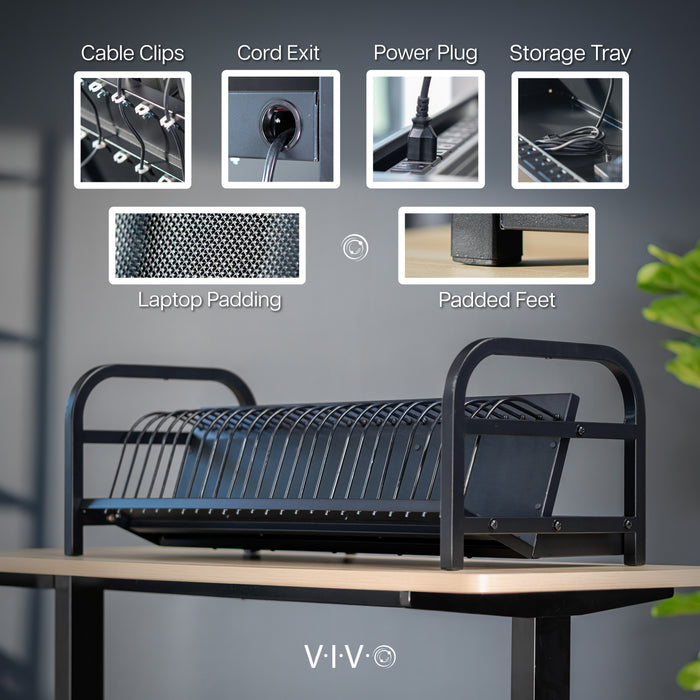 24-Device Open Charging Station Features