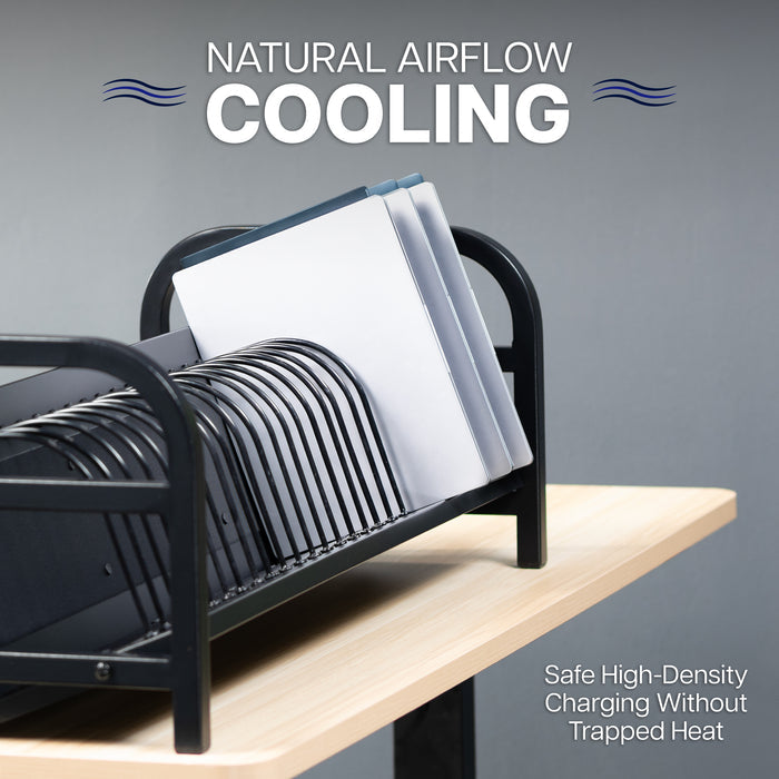 24-Device Open Charging Station Natural Cooling