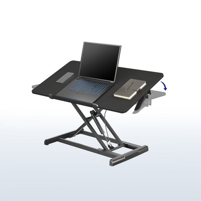36" Single Top, Black, Tilting Desk Riser