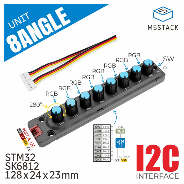 8-Angle Unit with Potentiometer - m5stack-store
