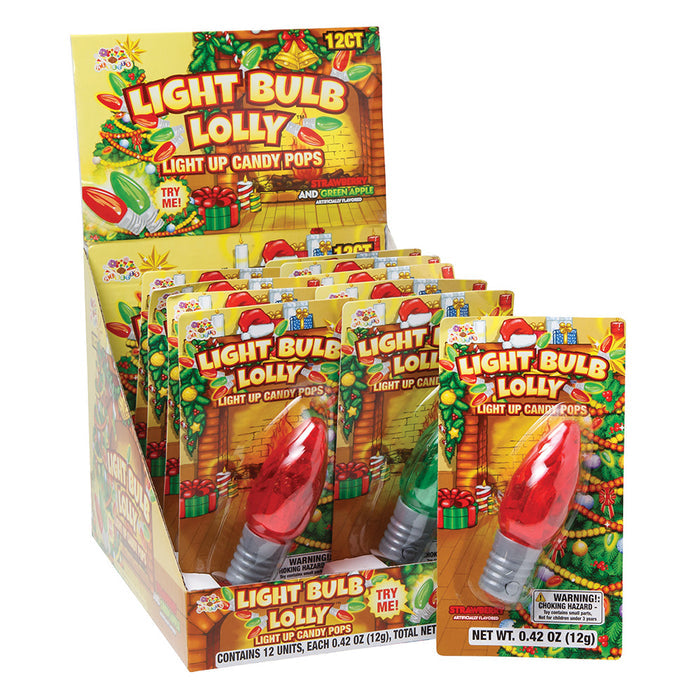 Albert's Candies Light Bulb Lollipops - 24 Count