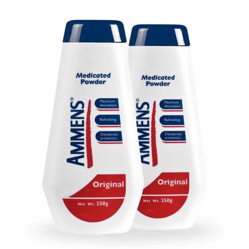 Ammens Medicated Talcum Powder for Deodorizing and Refreshing Protection 2 Units / 250 g-277116 Ebuystt