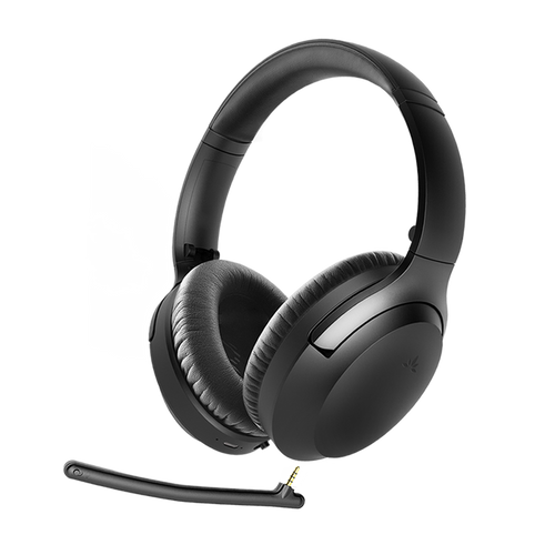 Aria Bluetooth Headphones with Active Noise Cancelling  & Detachable Boom Microphone, Ideal for Music & Talk