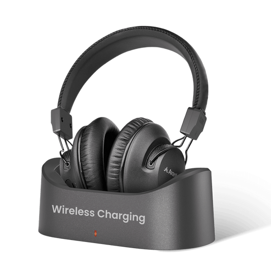 Audition 3 Bluetooth Headphones & Wireless Charging Dock for Smart TV Watching with Clear Voice Mode, Boosted Volumes, and aptX-Adaptive & HD Support - Ideal for Seniors & Hard of Hearing