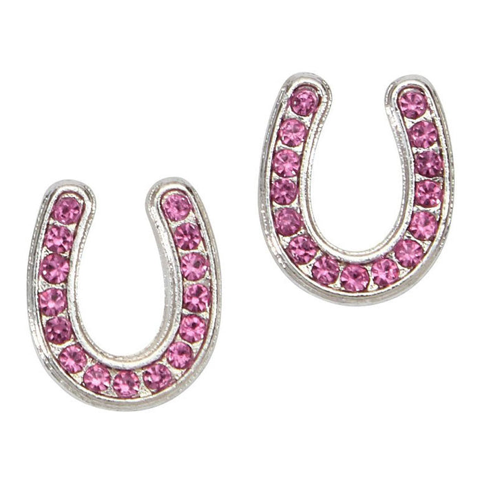 AWST Int'l Horseshoes Earrings w/Colorful Cowboy Hat Box - Breeches.com