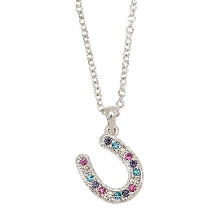 AWST Int'l Horseshoes Necklace w/Colorful Cowboy Hat Box - Breeches.com