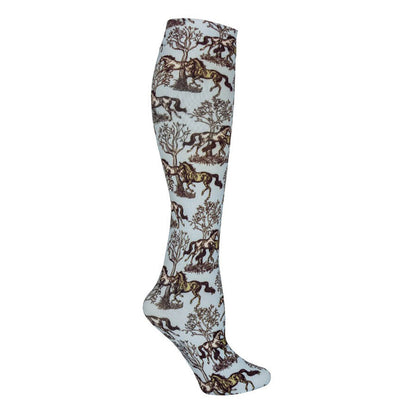 AWST Int'l Lila Blue Toile Socks