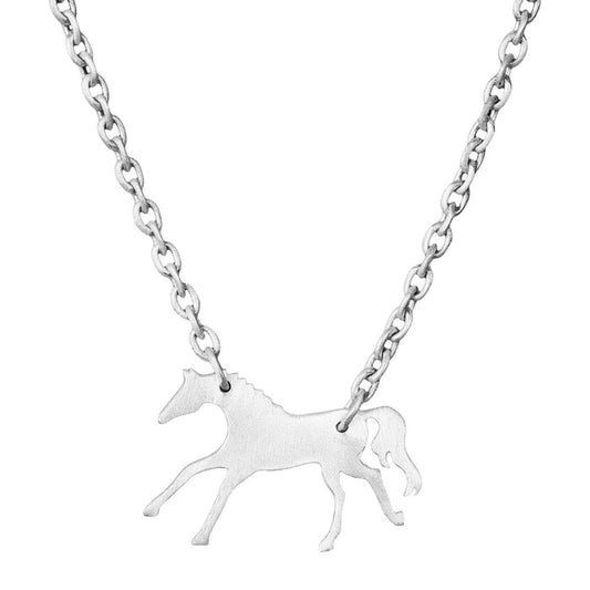 AWST Int'l Lila Galloping Horse Necklace