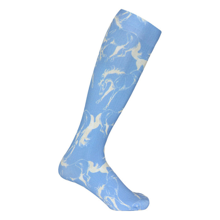 AWST Int'l Lila Linear Horse Socks