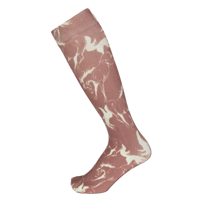 AWST Int'l Lila Linear Horse Socks