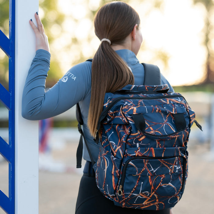 AWST Int'l Lila Snaffle Bit Bridles Backpack and Laptop Case