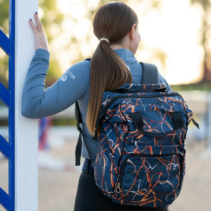 AWST Int'l Lila Snaffle Bit Bridles Backpack and Laptop Case