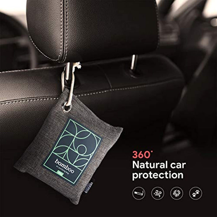 Bamboo Charcoal Air Purifying Bag 4-Pack Naturally Freshen Air with Powerful Activated Charcoal - Eco Trade Company