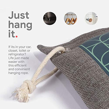 Bamboo Charcoal Air Purifying Bag 4-Pack Naturally Freshen Air with Powerful Activated Charcoal - Eco Trade Company