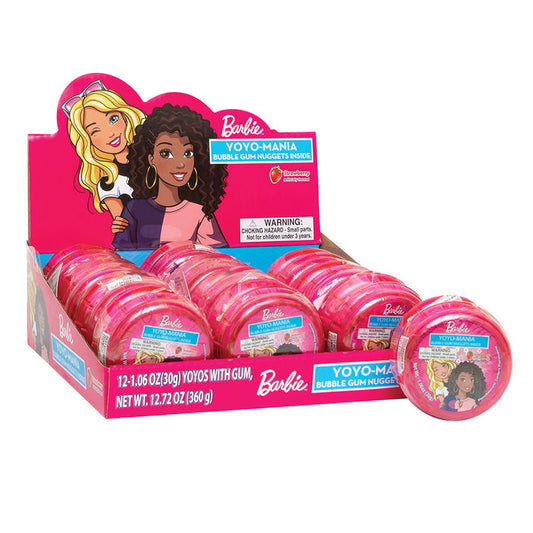 Barbie Yoyo Mania Candy Toy - 12 Count