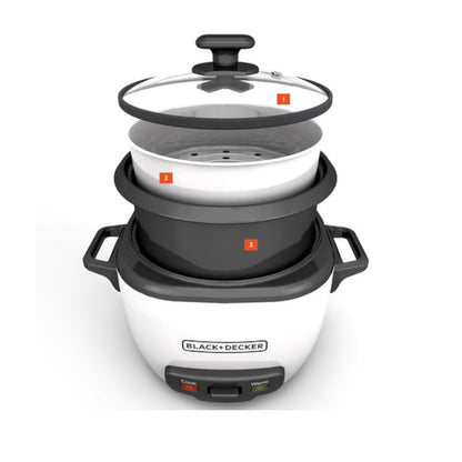BLACK + DECKER RC5280C 28- Cup Rice Cooker- Factory Certified with Full Warranty