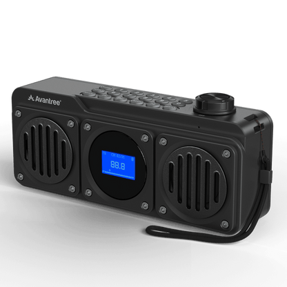 Boombyte Portable Digital FM Radio with Bluetooth Speaker Superb Sound, Metal Finish, MP3 Player, Support Micro SD Card & USB Audio Input, Long Play Time, Rechargeable, Easy to Use