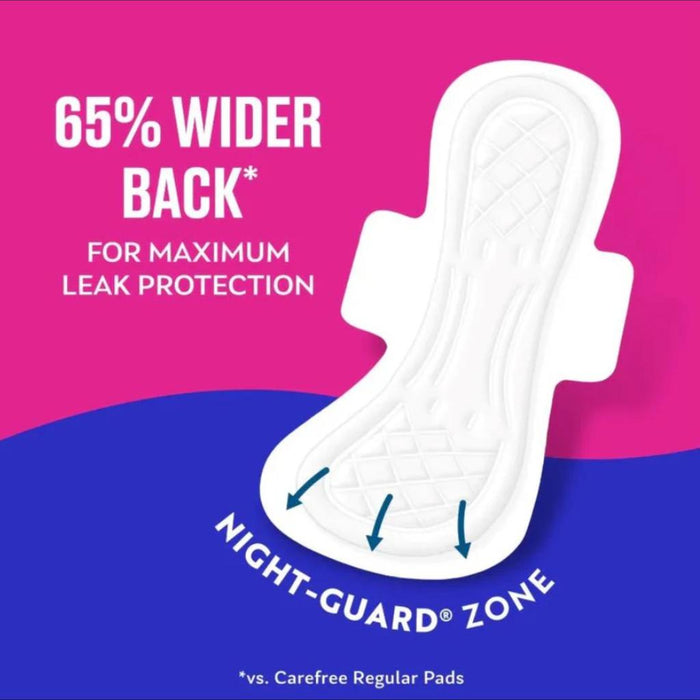 Carefree Overnight Pads with Wings 56 Units -304473 ebuystt