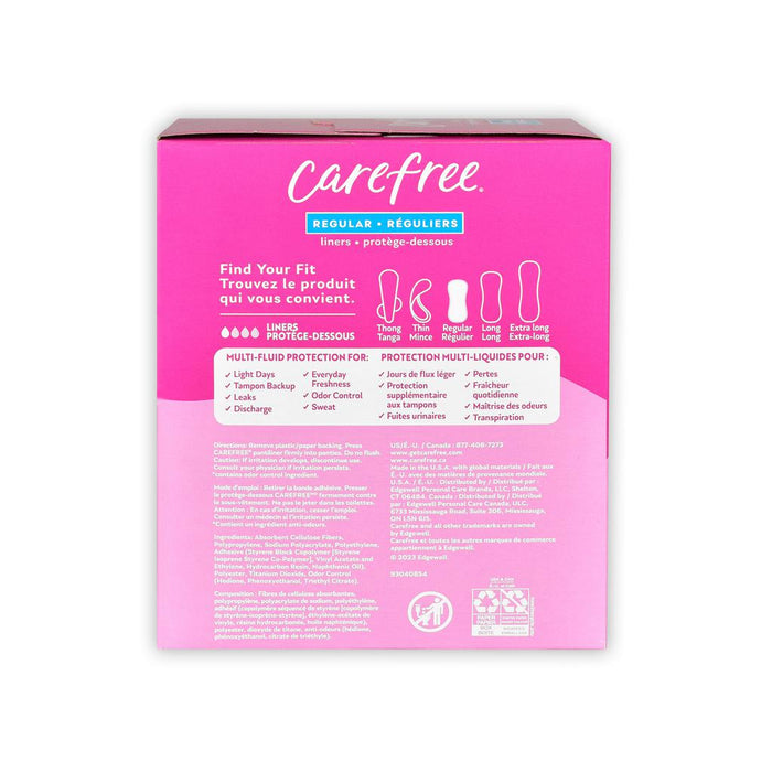 Carefree Panty Liners Regular 120 Units -293260 ebuystt