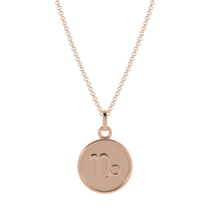 14k Rose Gold / Capricorn (December 22 – January 19)