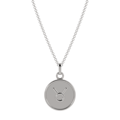 14k White Gold / Taurus (April 20 - May 20)