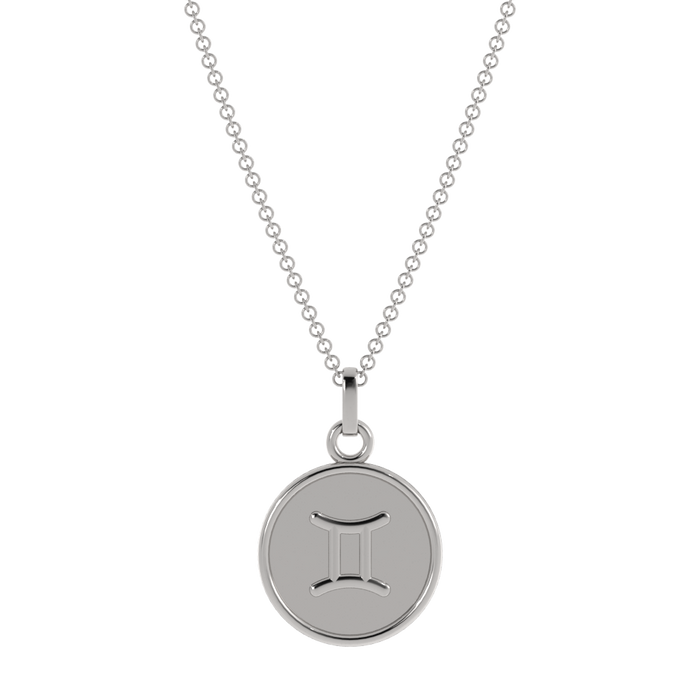 14k White Gold / Gemini (May21 - June 20)