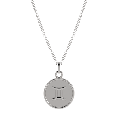 14k White Gold / Gemini (May21 - June 20)