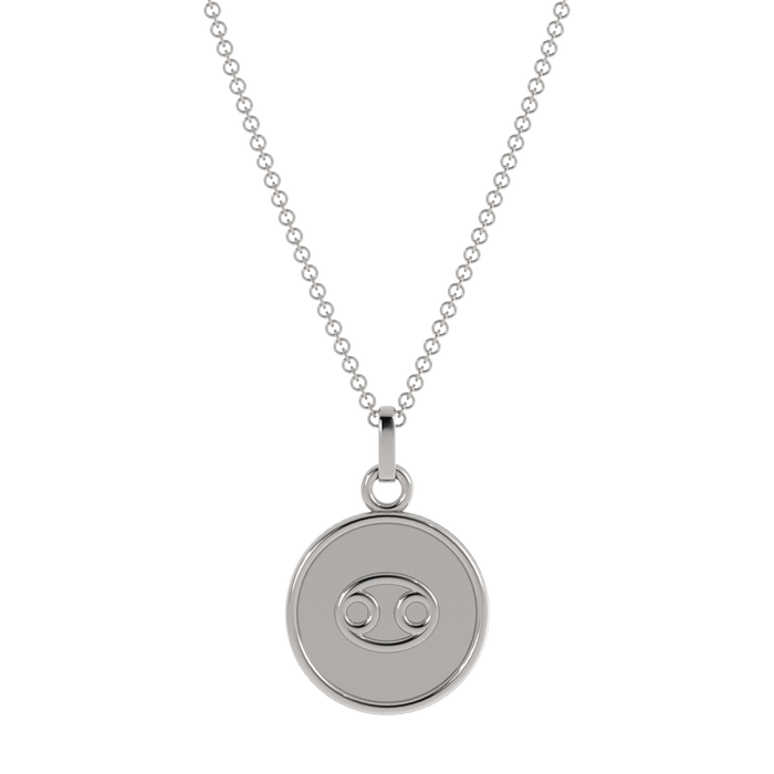 14k White Gold / Cancer (June 21 - July 22)