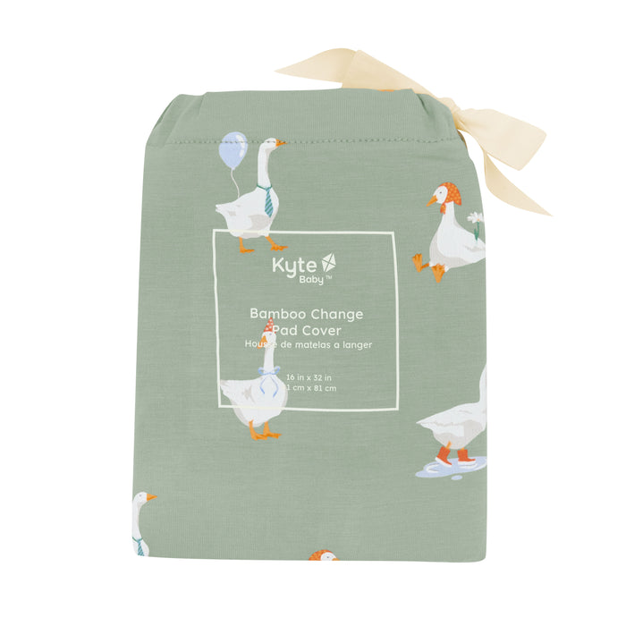 Change Pad Cover in  Silly Goose shown in its packaging