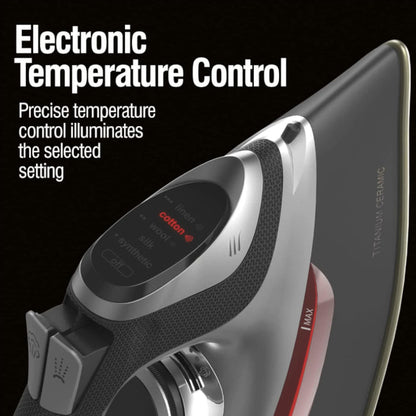 CHI 13102C Electronic Clothing Iron with Retractable Cord- Blemished Package with Full Warranty