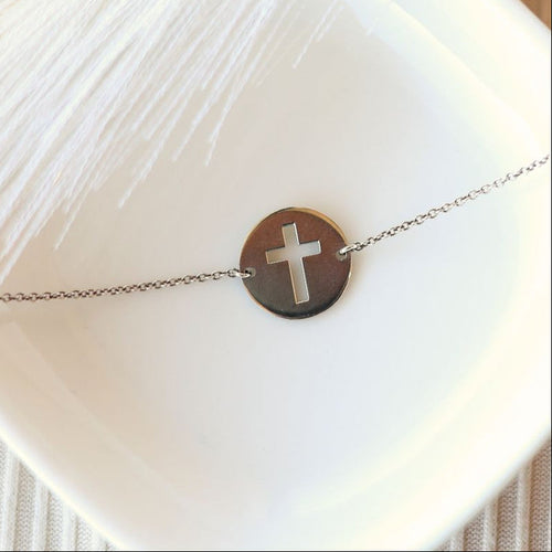 Cross Disc Bracelet