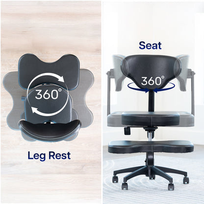 Cross Legged Chair with Wheels