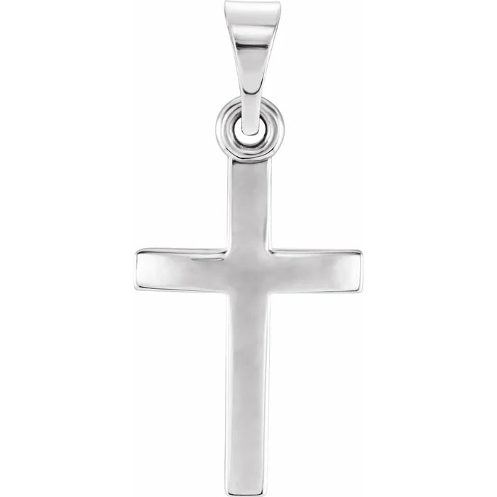 Cross Pendant Sterling Silver 15x7.5