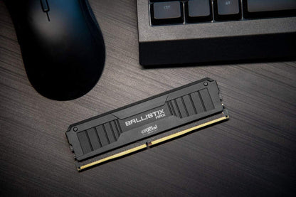 Crucial Ballistix MAX 4400 MHz DDR4 DRAM Desktop Gaming Memory Kit 16GB 8GBx2 CL19 BLM8G44C19U4B Black
