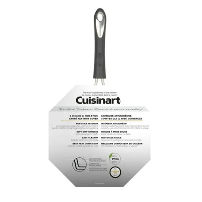 CUISINART 5533-24SVEC 3Qt Non-Stick Saute Pan with Cover