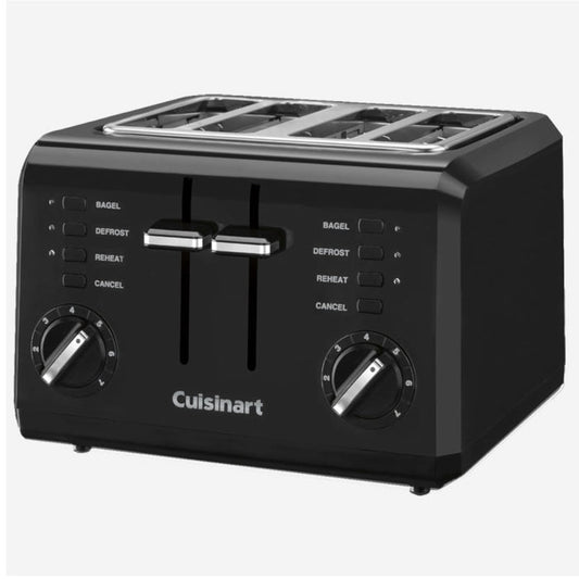 CUISINART CPT-142BKC 4-Slice Compact Toaster In Black