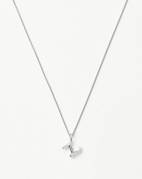 Curly Molten Mini Initial Necklace - Z | Sterling Silver Necklaces Missoma