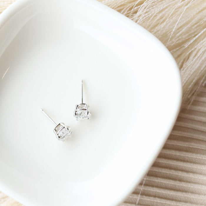 Diamond Solitaire Earrings