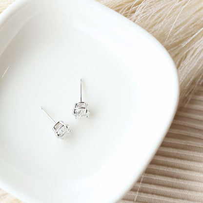 Diamond Solitaire Earrings