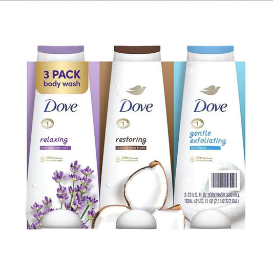 Dove Liquid Body Soap 3 Units / 680 mL / 23 oz -486052 ebuystt