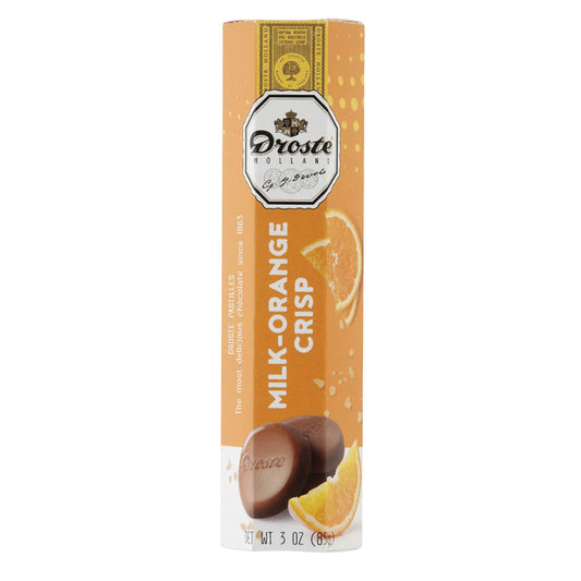 Droste Pastille Orange Crisp Milk Chocolate Candy - 12 Count