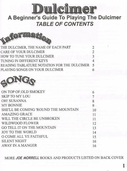 Dulcimer: A Beginner’s Guide to Playing the Dulcimer Instruction Book