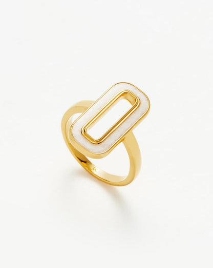 Enamel Haze Ovate Ring Rings Missoma