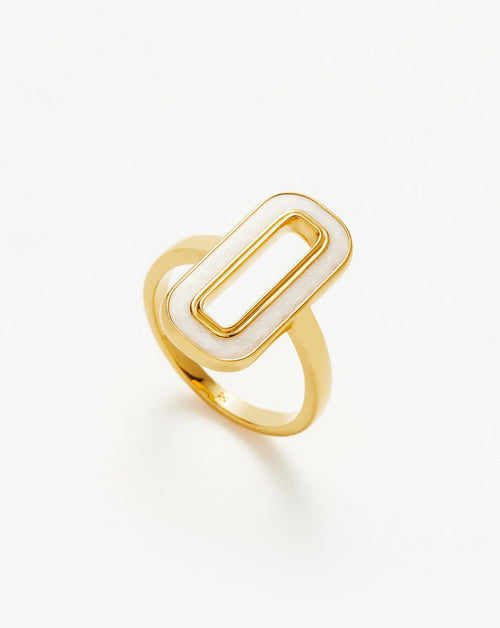 Enamel Haze Ovate Ring Rings Missoma