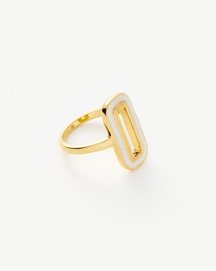 Enamel Haze Ovate Ring Rings Missoma